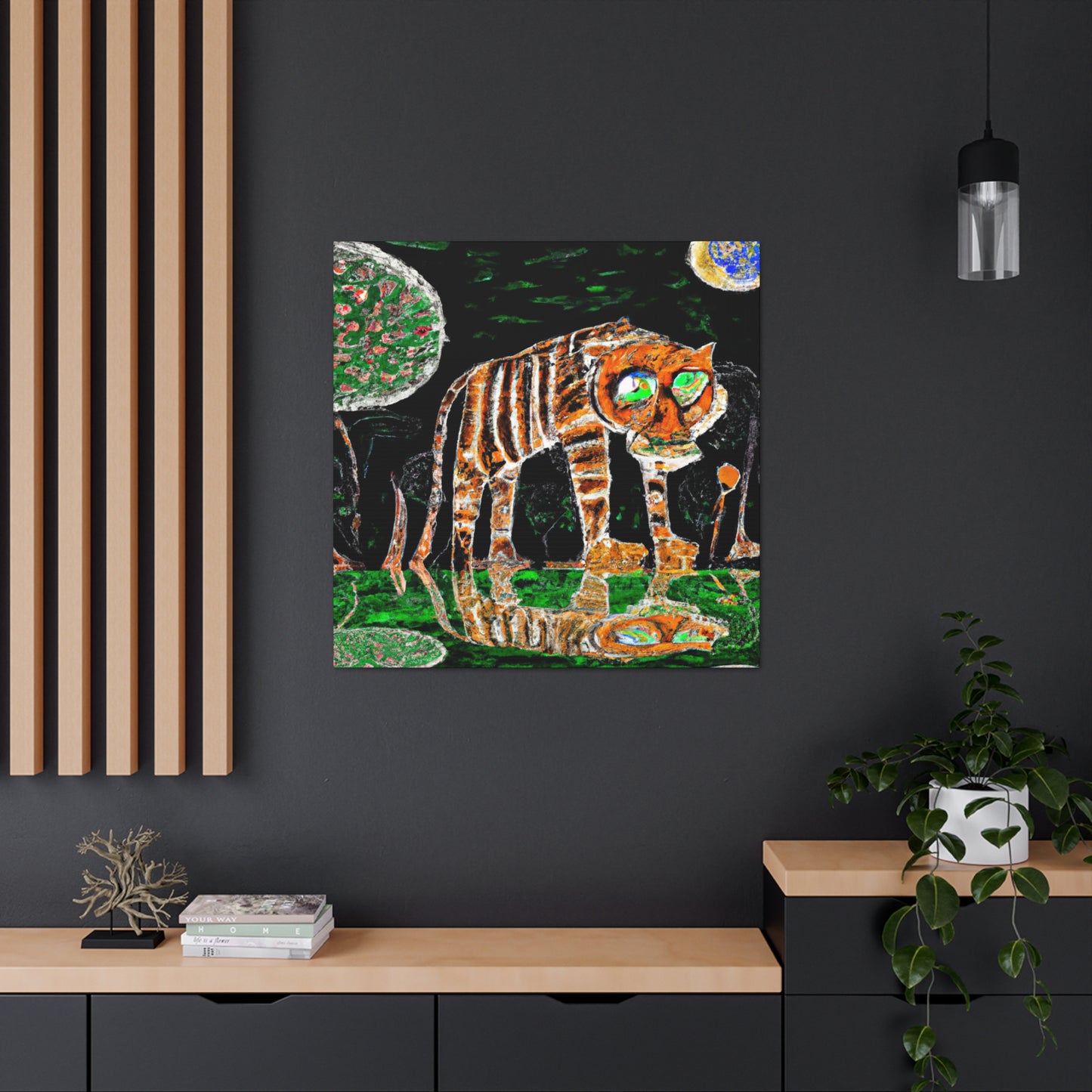 "Tiger on a Star" - Canvas