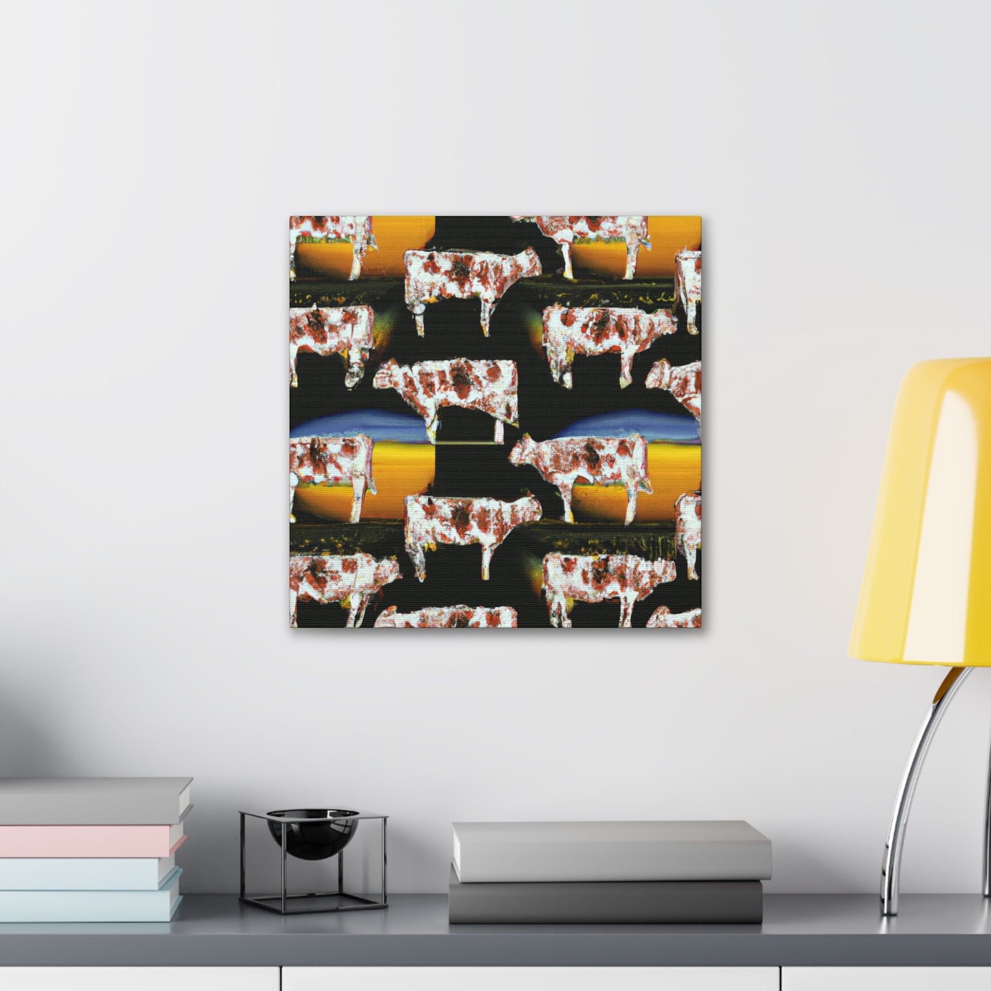 "A Jersey Cow Dreaming" - Canvas