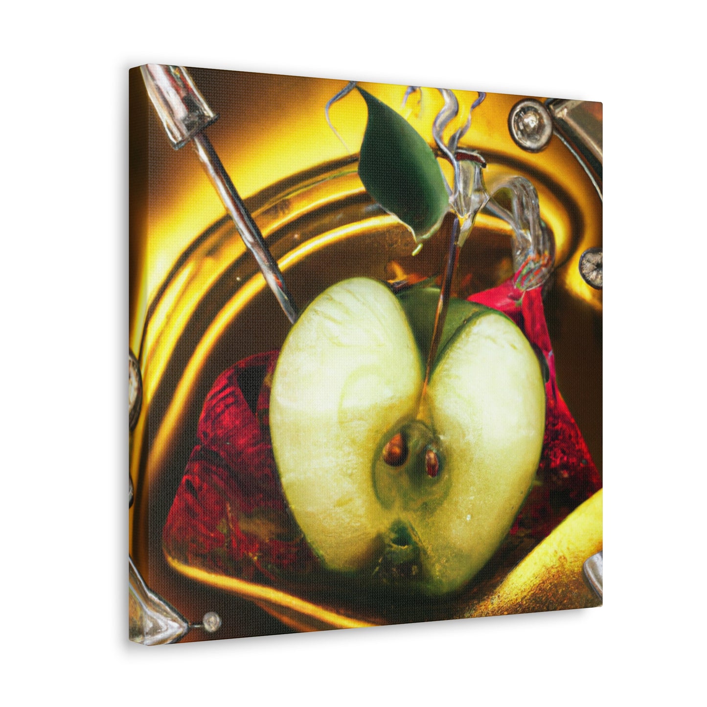 "Apple Adorned in Rococo" - Canvas