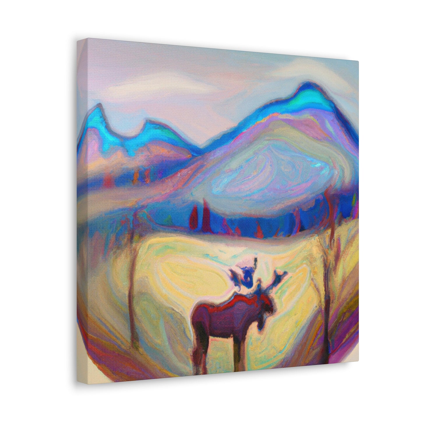 "Elk in Awe Dreaming" - Canvas