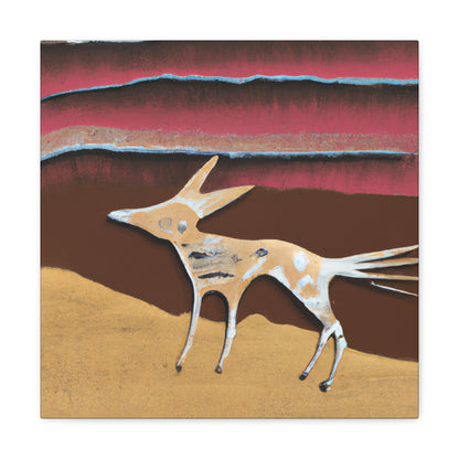 "Coyote in Minimalism" - Canvas