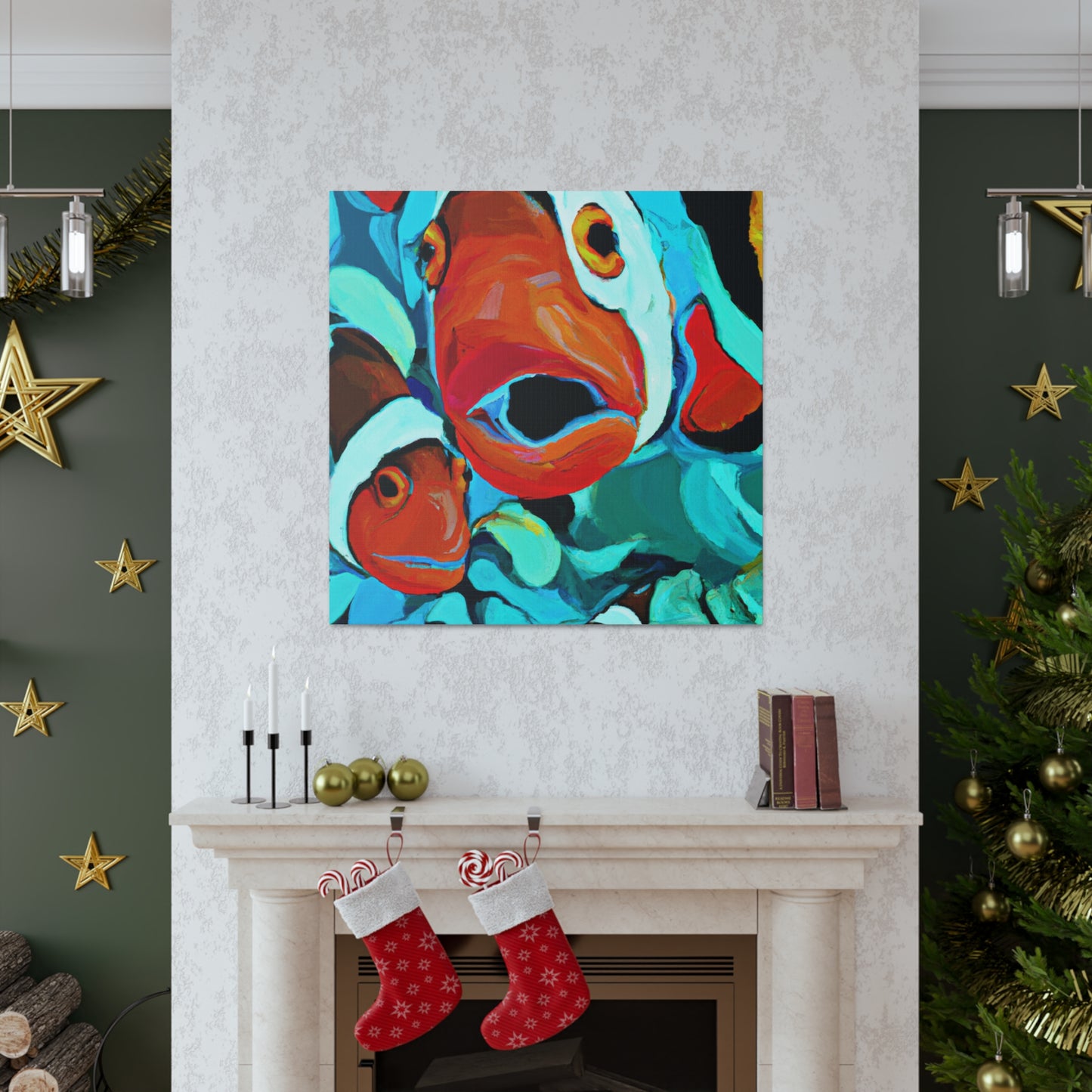 Clownfish Through Expressionism - Canvas