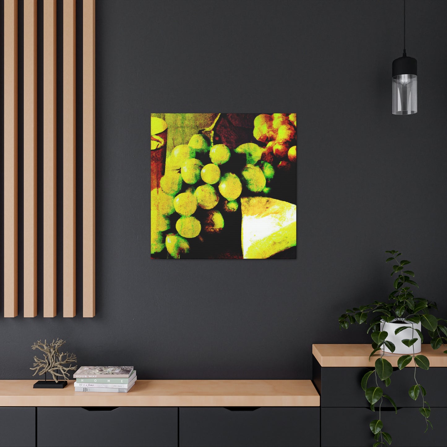 Cheese and Grapes Pop. - Canvas