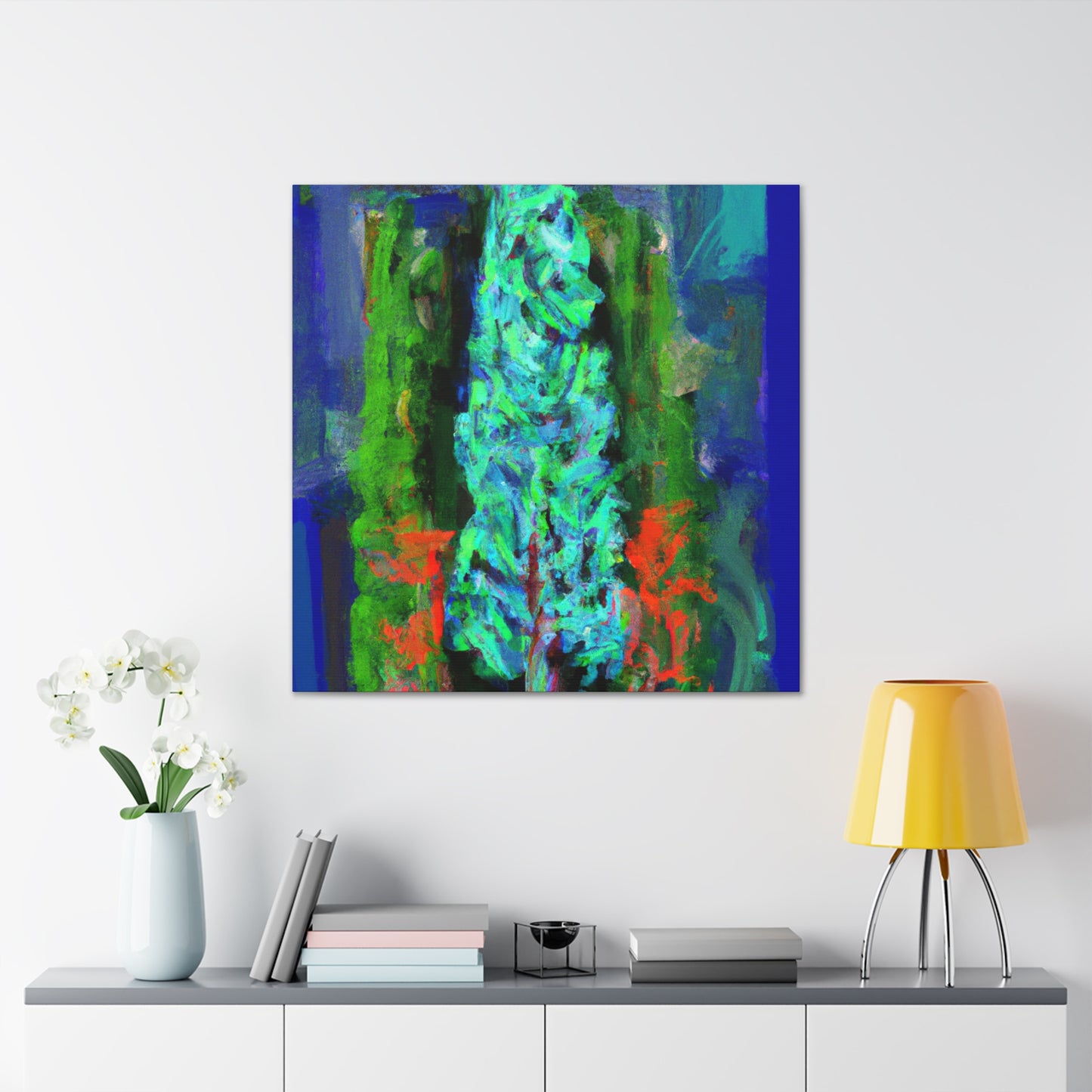 Cypress Tree Reflection - Canvas