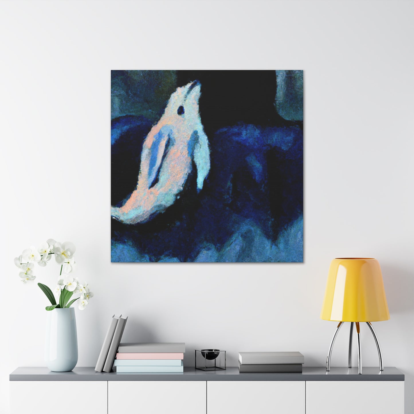 Beluga Whale Totem Dance - Canvas