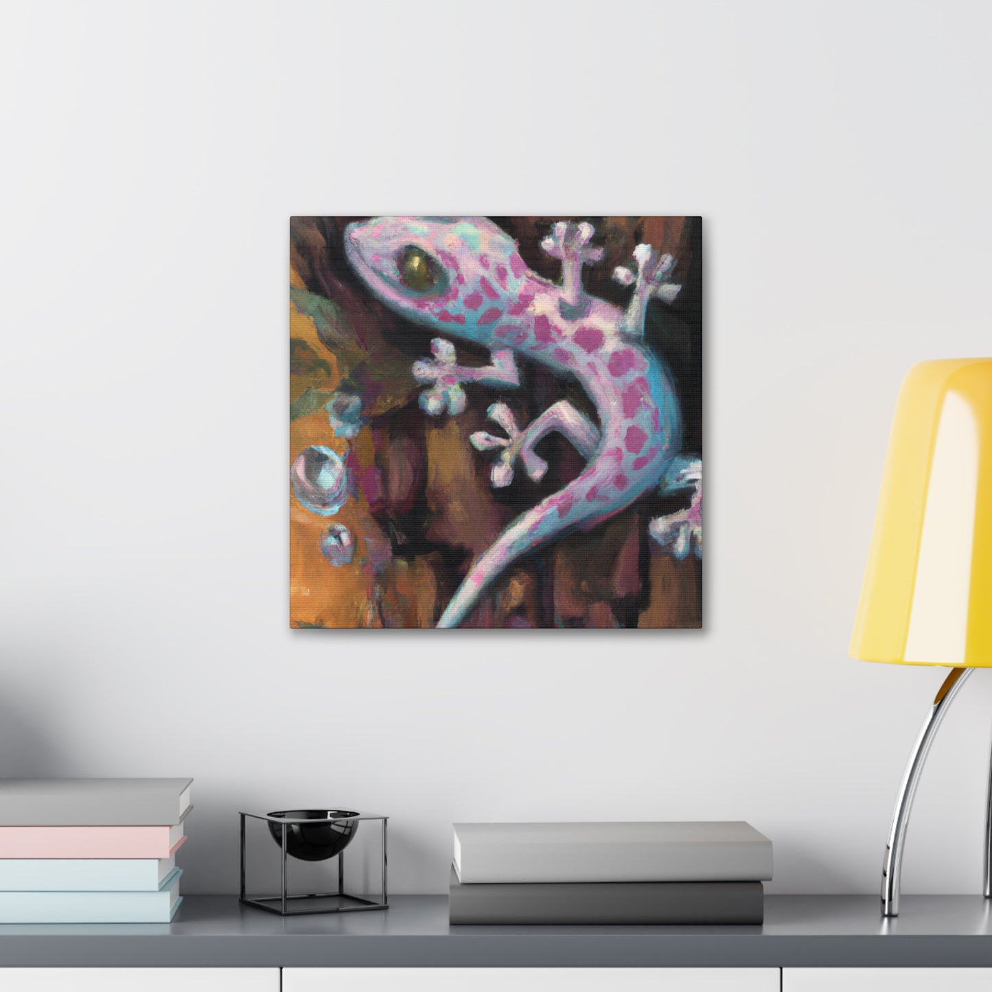 Gecko Inna Window. - Canvas