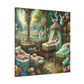 Whimsical Floral Enchantment - Canvas