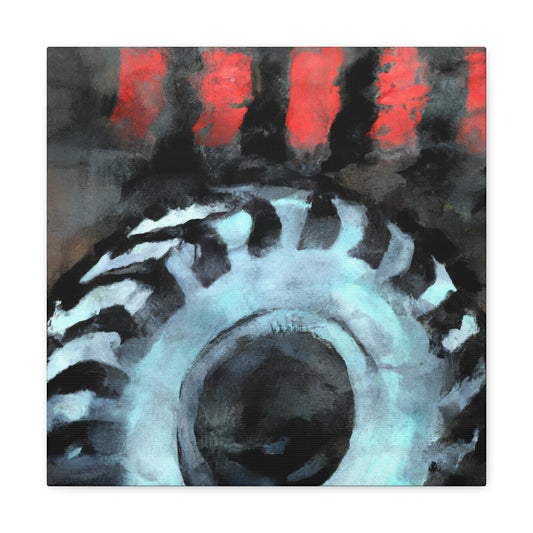 Tire in Prismatic Hues - Canvas