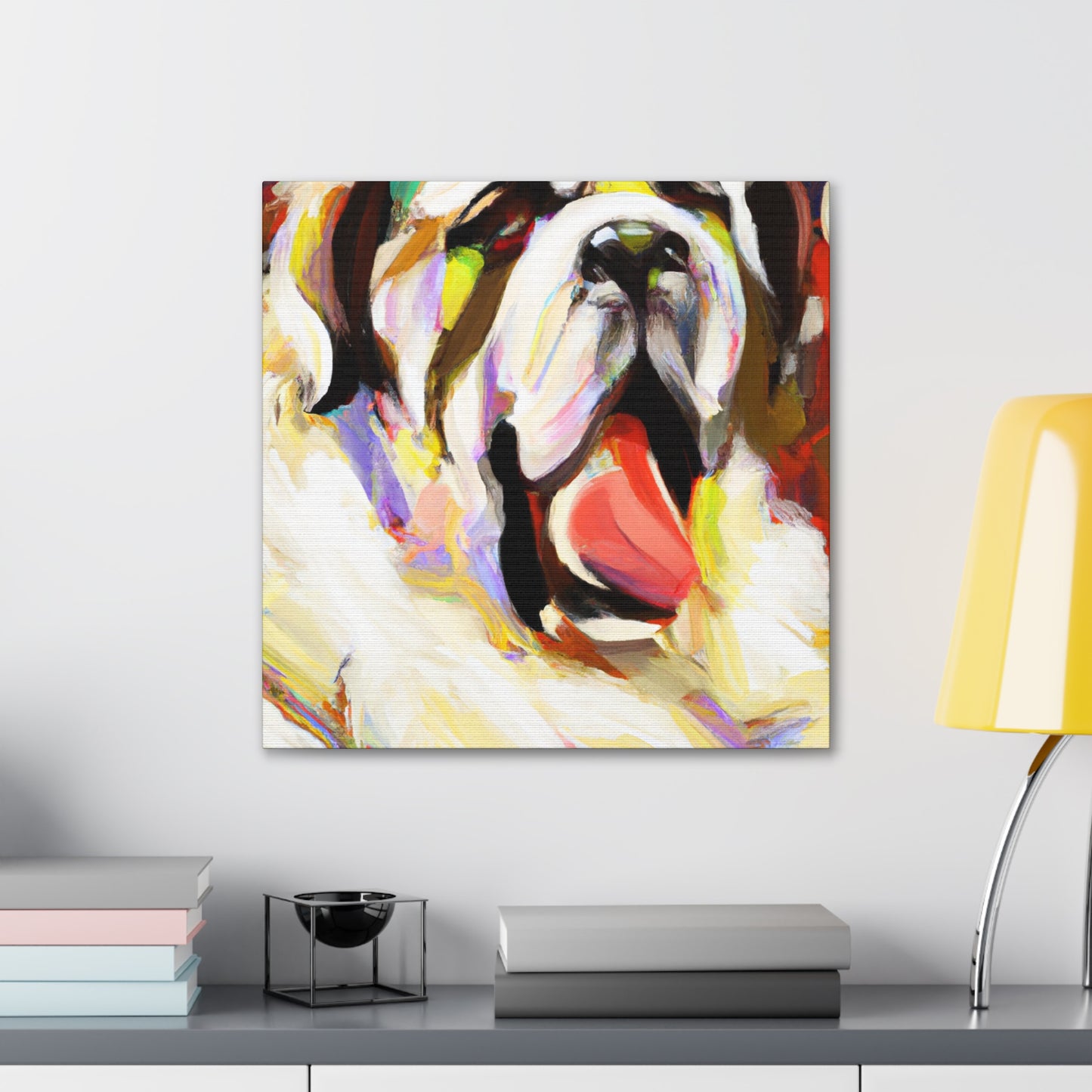 Saint Bernard Impressionism - Canvas