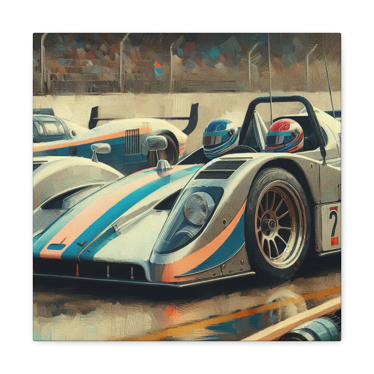 Velocity Unleashed: Hyperrealistic Racecar - Canvas