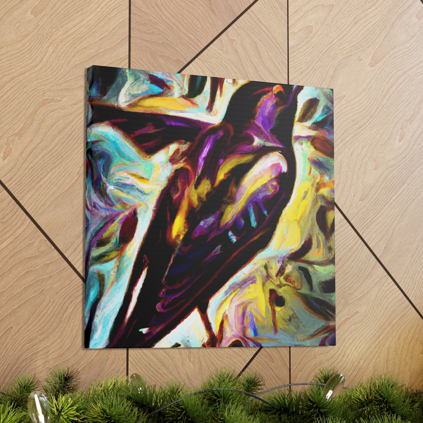 "Starling Symphony in Deco" - Canvas