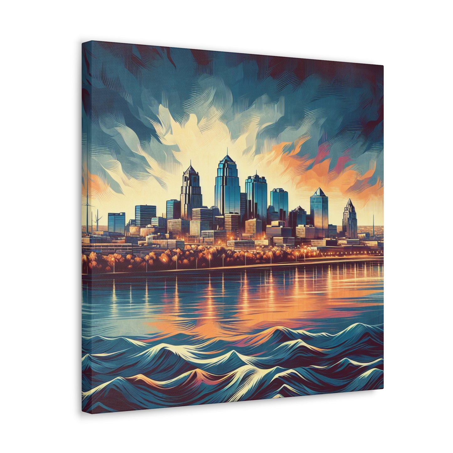 "Urban Symphony of KC" - Canvas