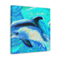 Dolphins at Playtime - Canvas