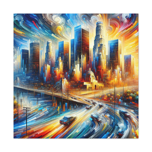 "Enigmatic L.A. Reverie" - Canvas