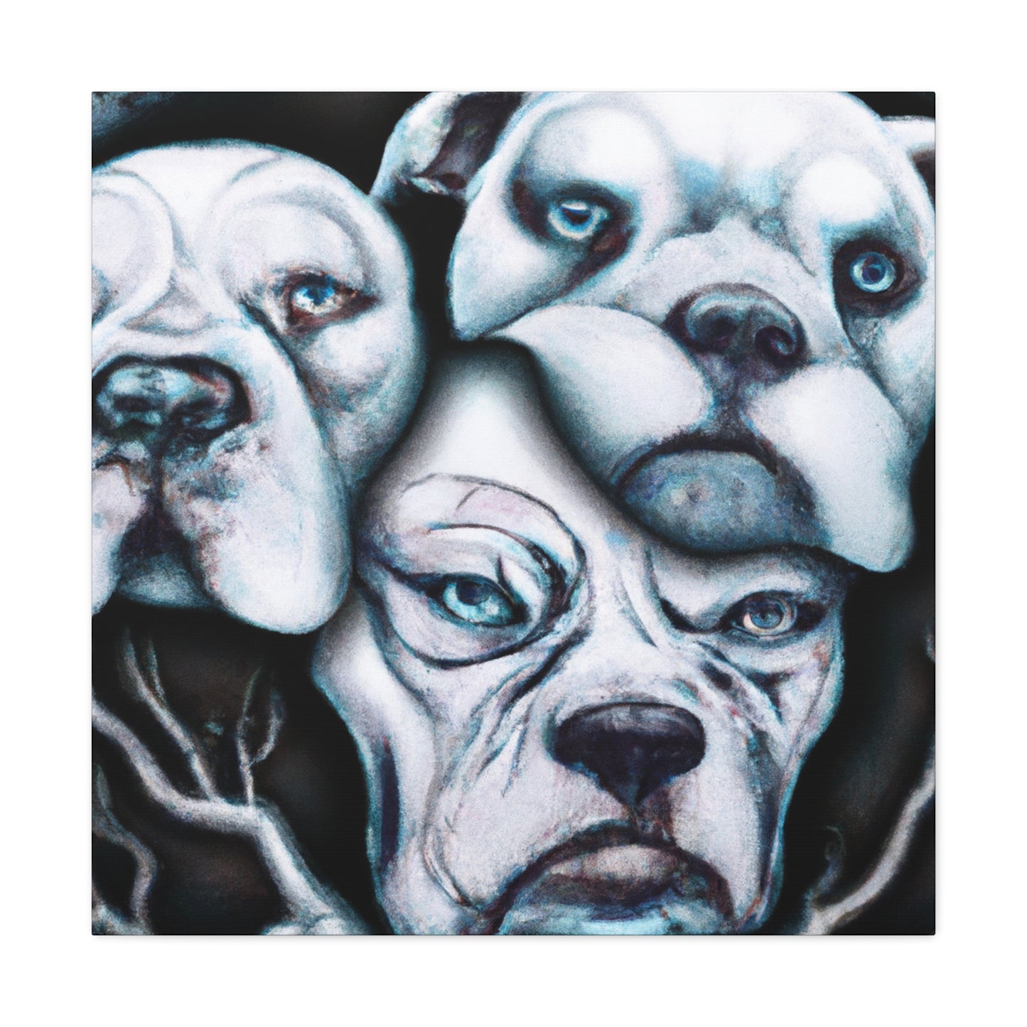 "American Bulldog Surrealism" - Canvas