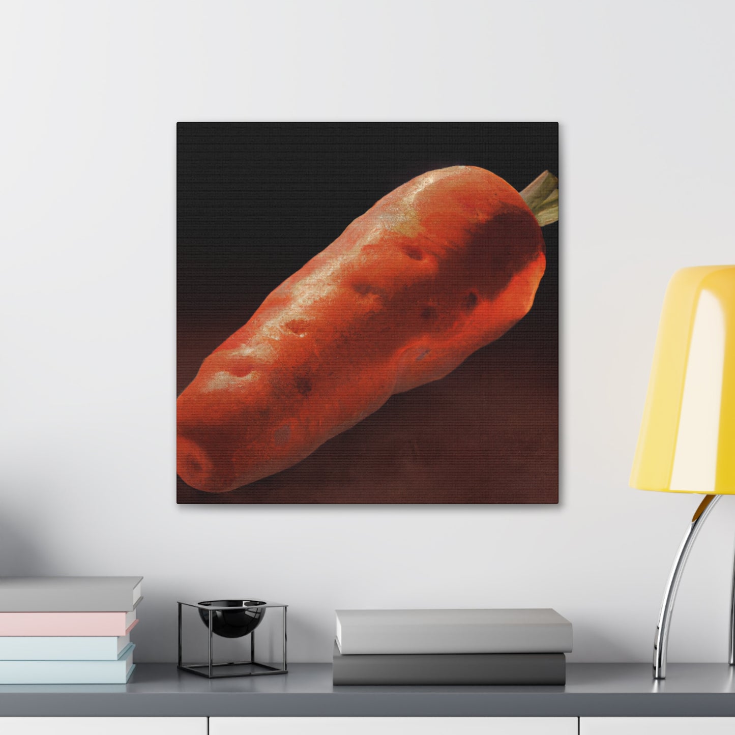 "Carrot in Hyperrealism" - Canvas