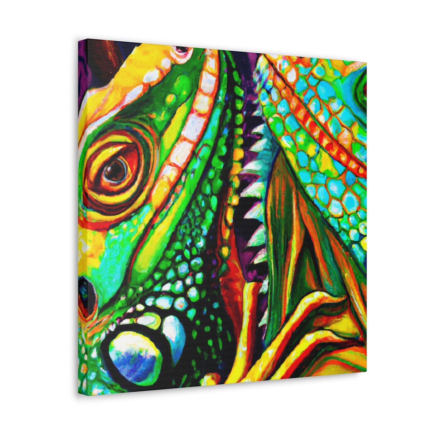 Iguanas In HWilleries - Canvas