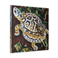 "Box Turtle in Bloom" - Canvas