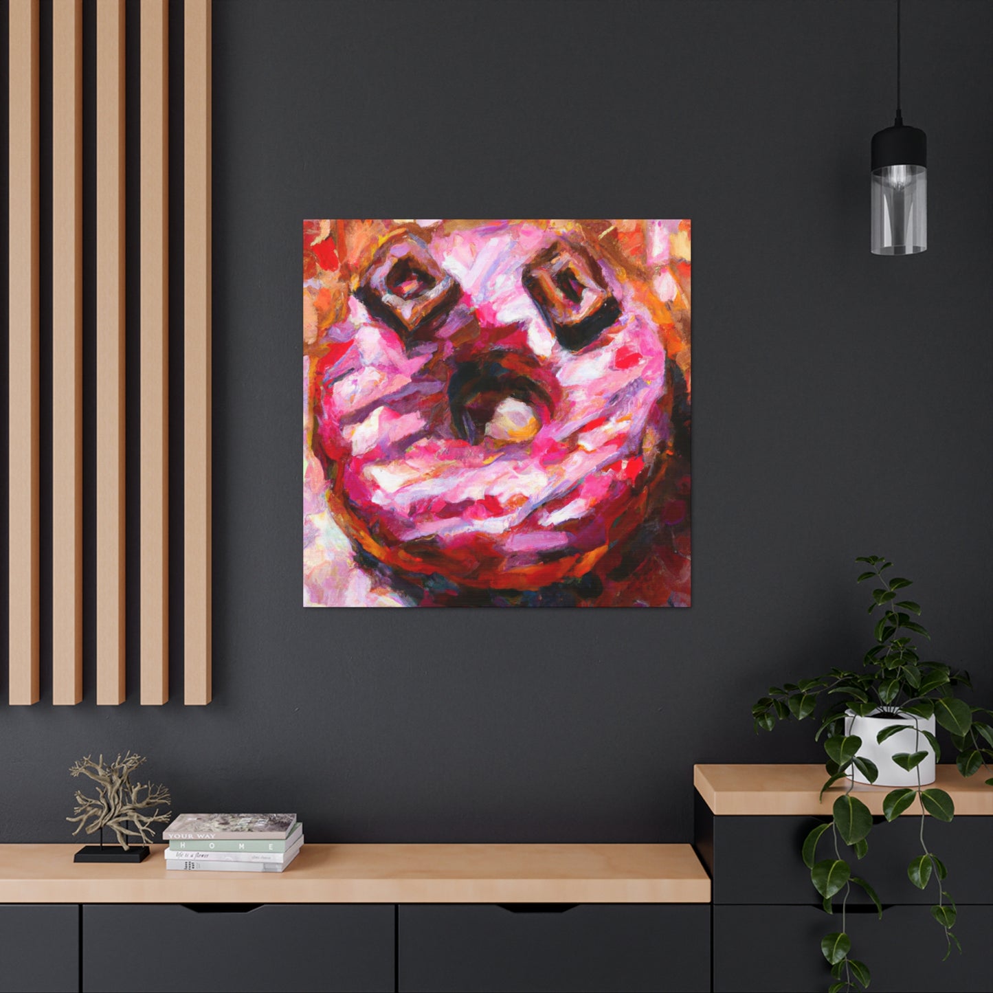 "Doughnut, Impressionist Style" - Canvas