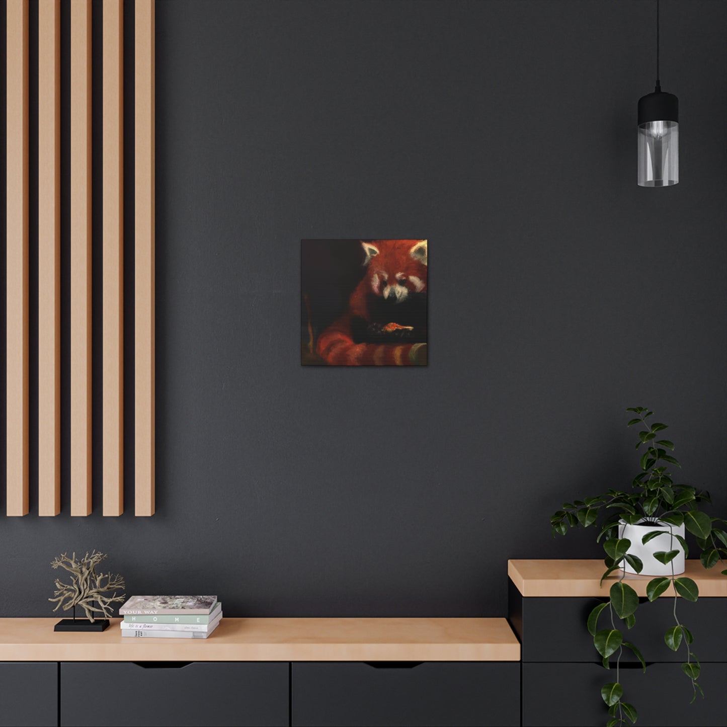 Red Panda Dreamscape - Canvas