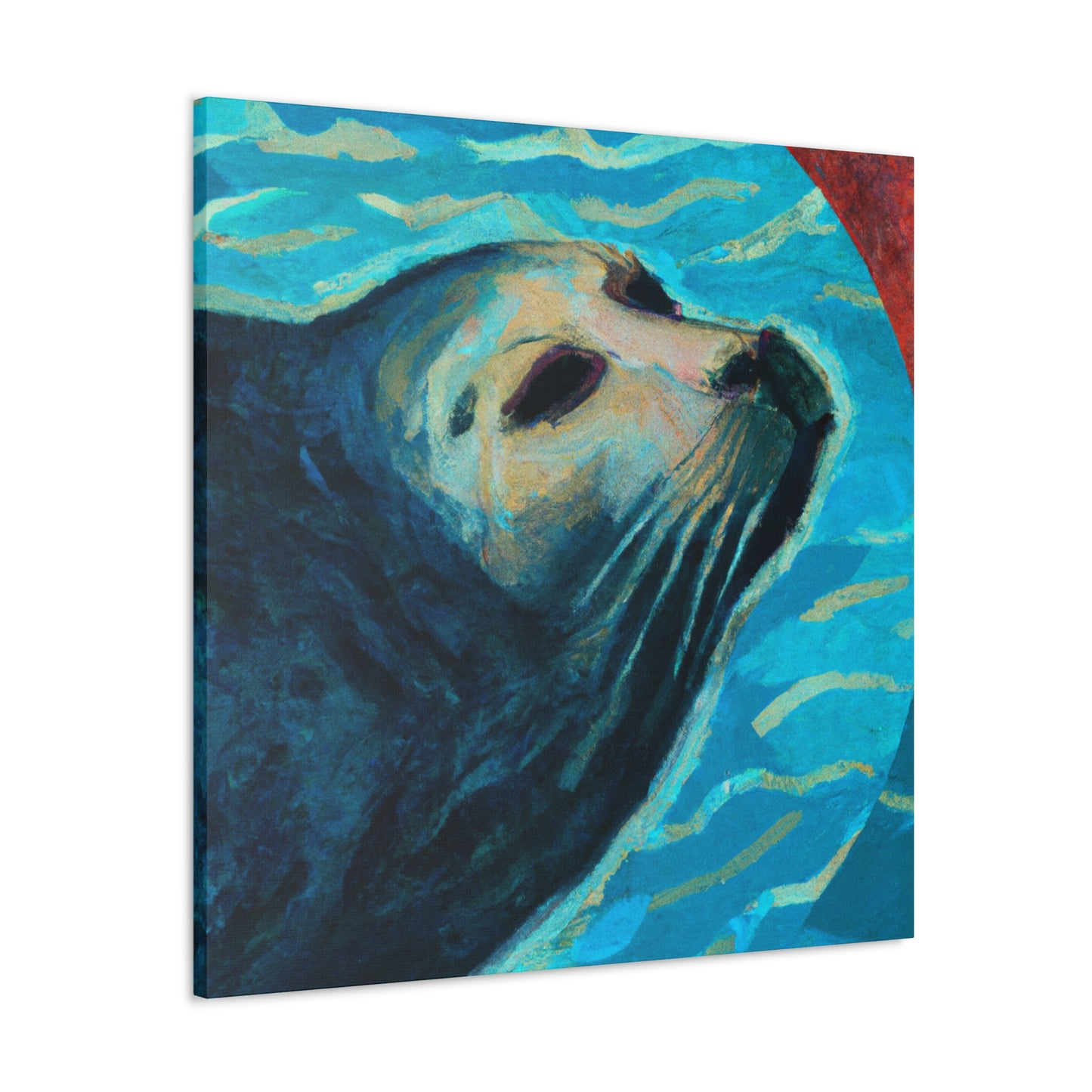 "Seal in Art Deco" - Canvas