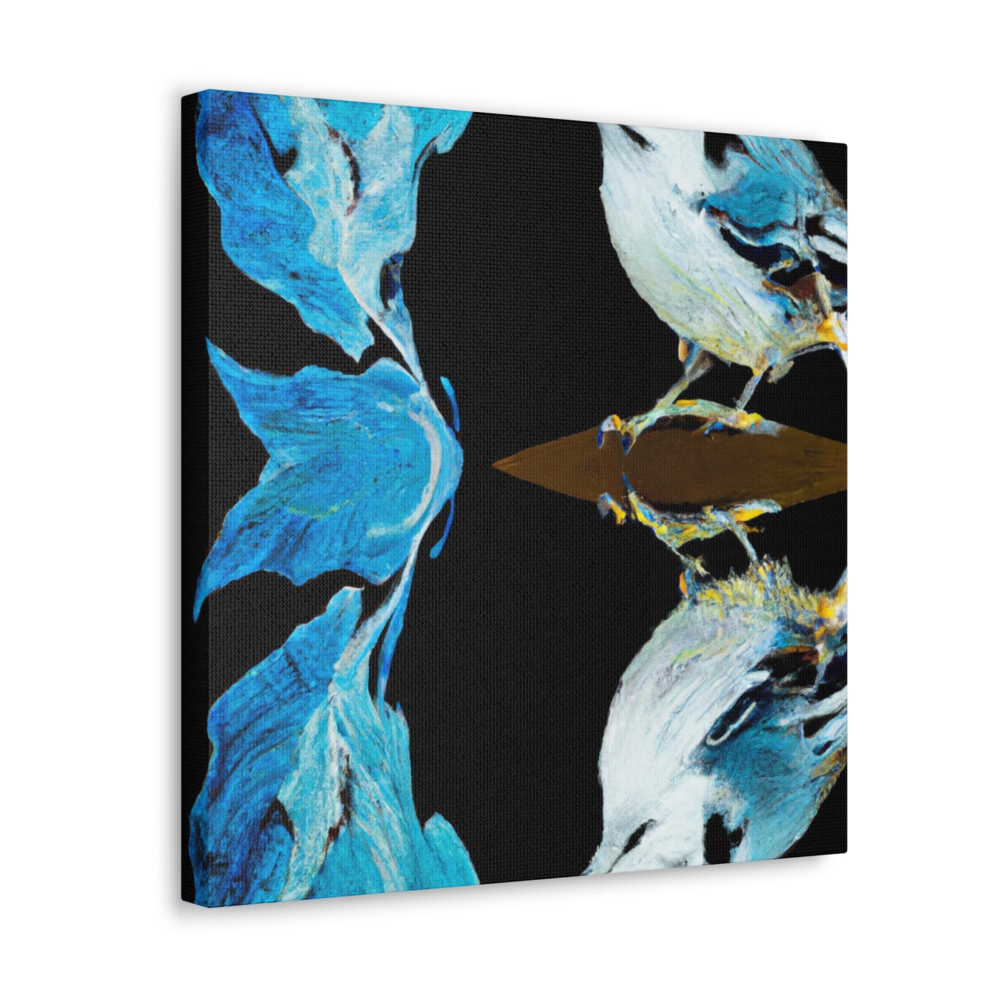 White Nuthatch Majesty - Canvas