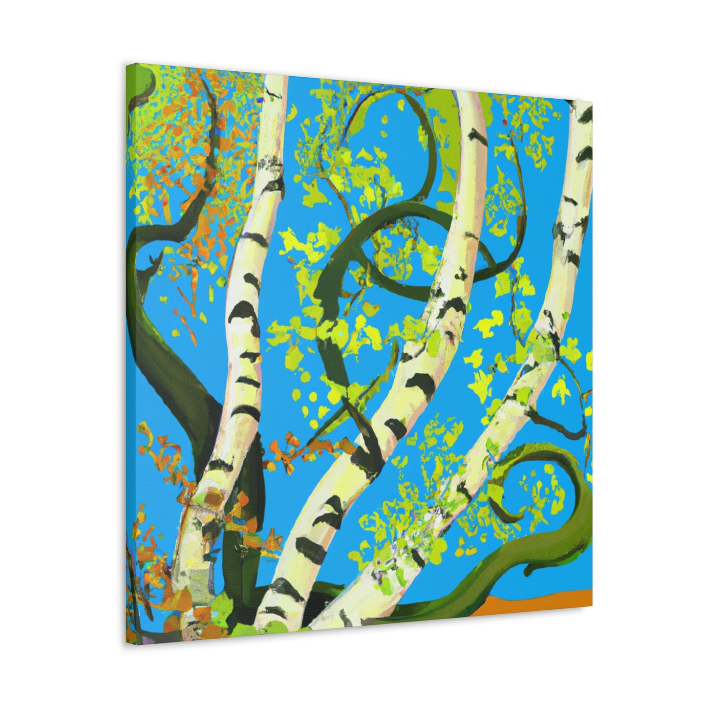 "Birch Tree in Bloom" - Canvas