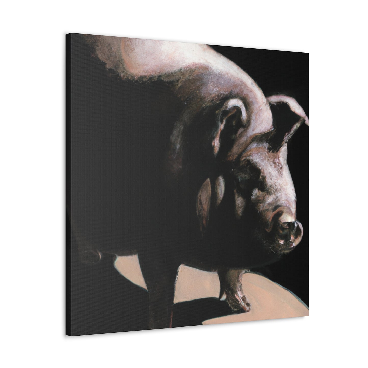 "Pot Belly Pig Euphoria" - Canvas