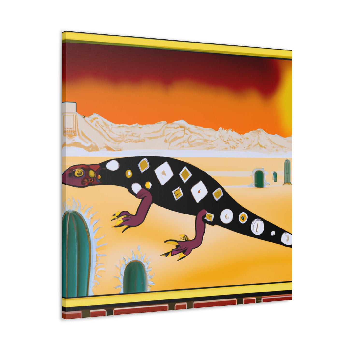 "Gila Monster Glamour" - Canvas