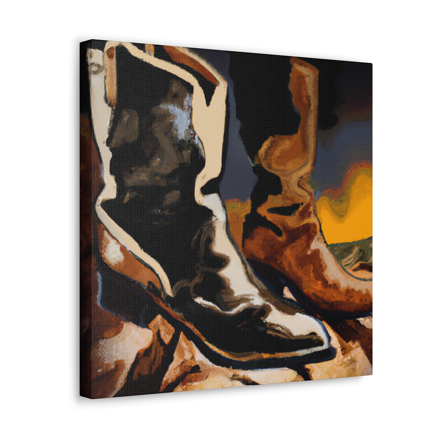 Old Boot Landscape - Canvas