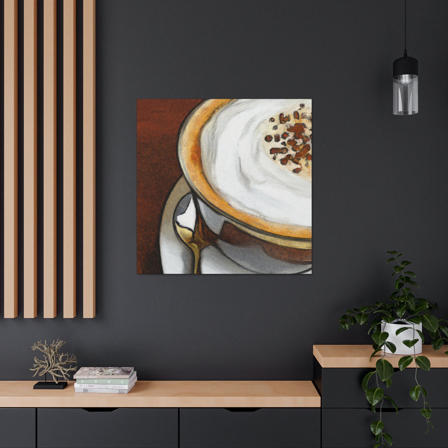 Cappucino in Art Deco - Canvas