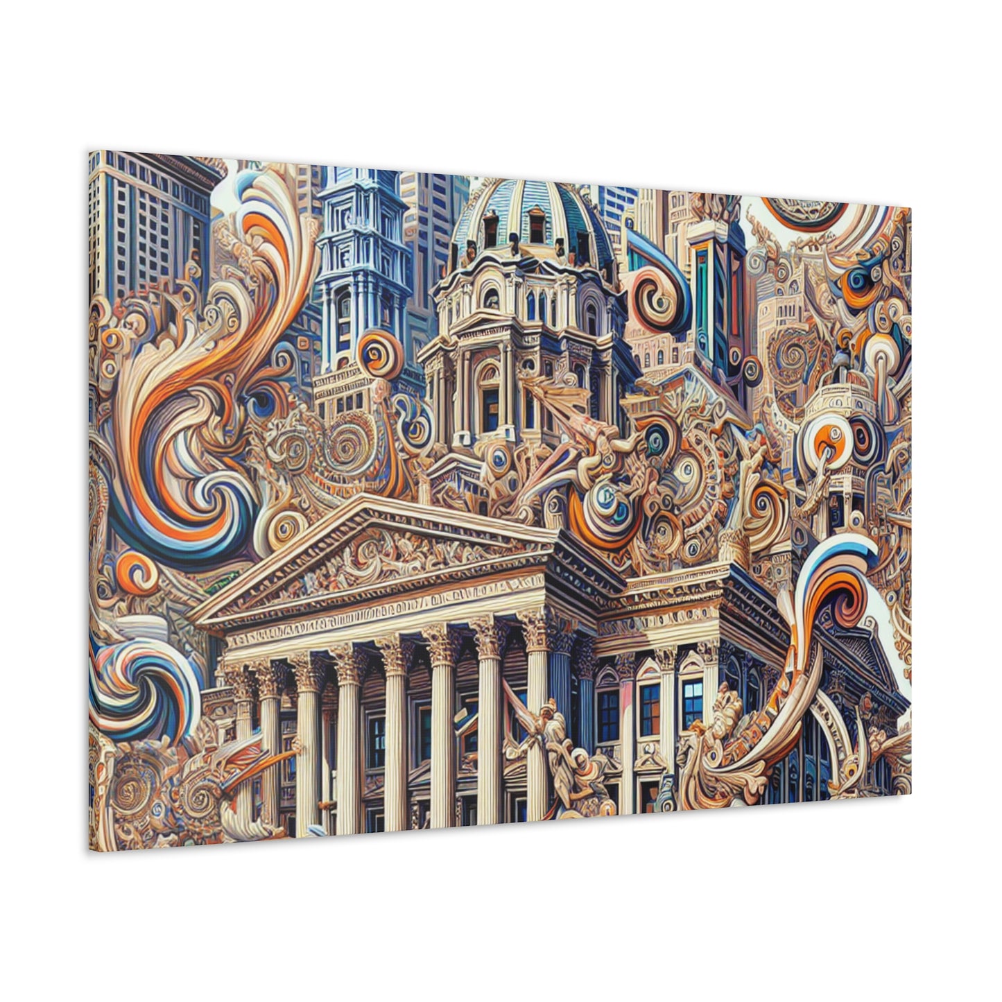 "Romantic City Transcendence" - Canvas