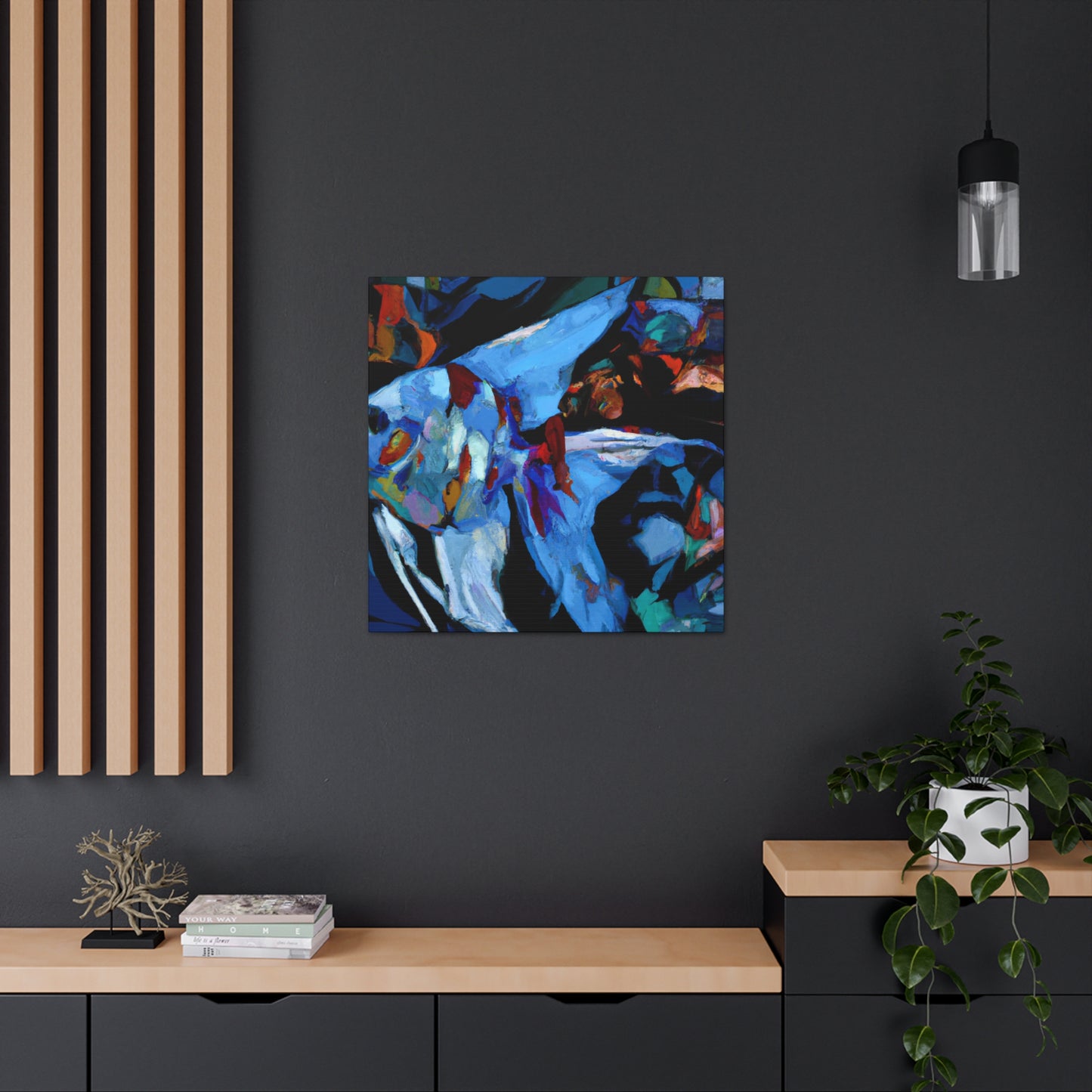 Angelfish in Moonlight - Canvas