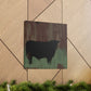 "Black Angus Reflection" - Canvas