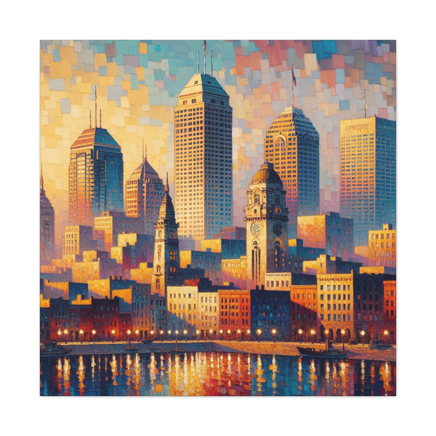 "Whispering Hues of Indianapolis" - Canvas