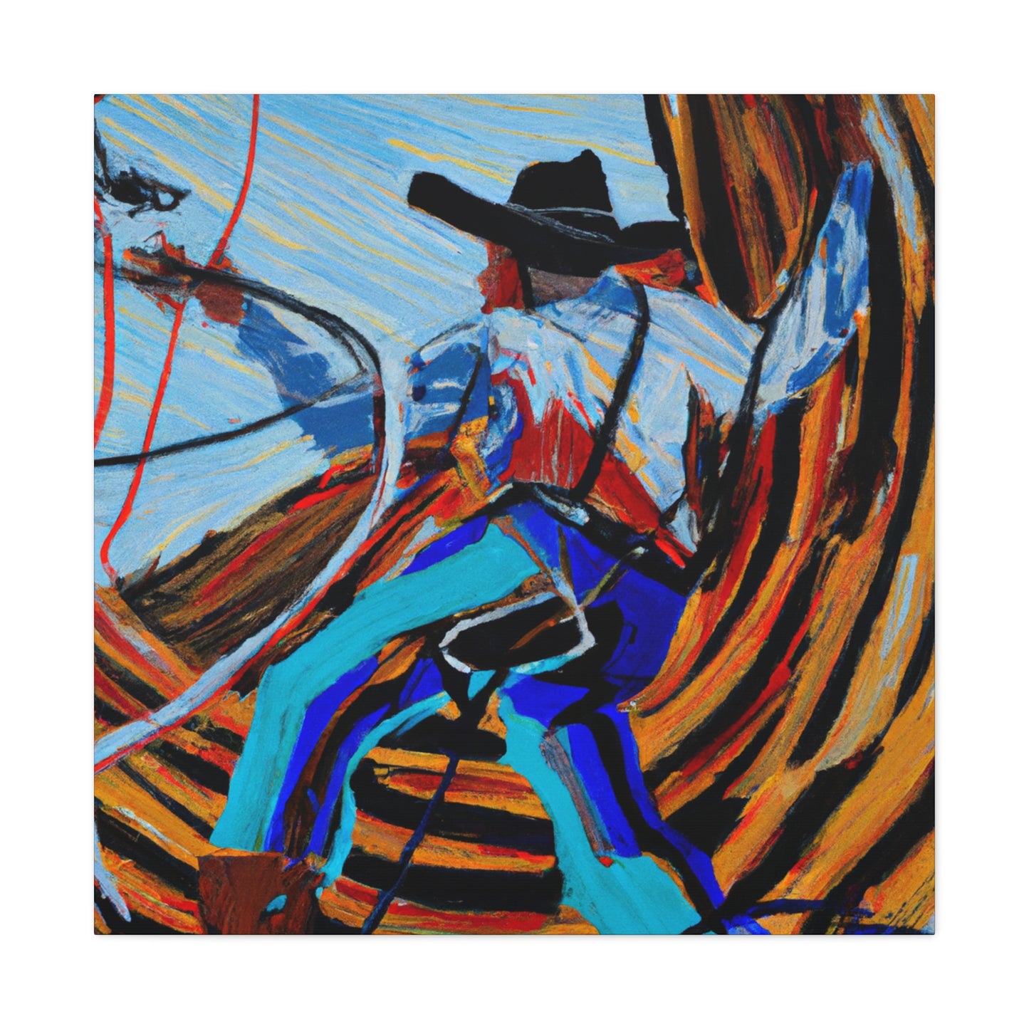 Lassoing Wild West Dreams - Canvas