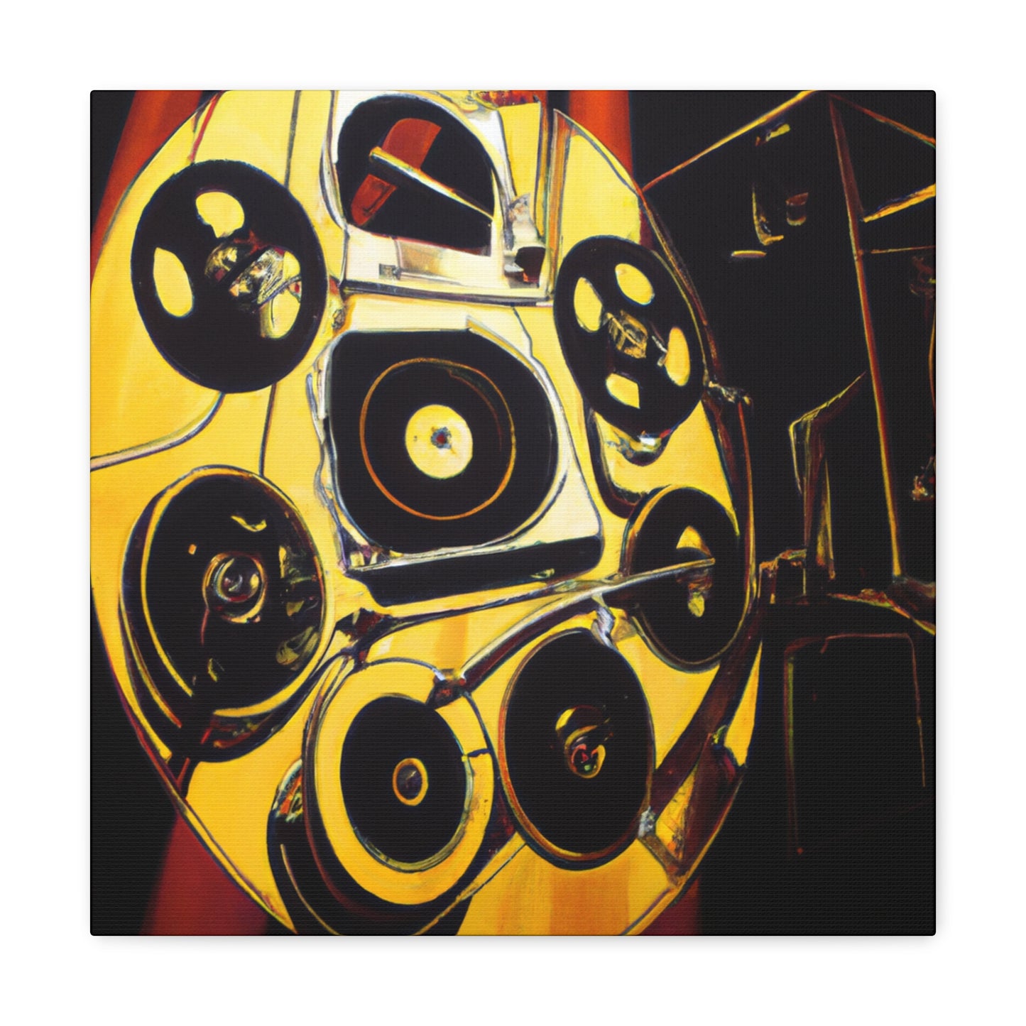 "Reel to Reel Bliss" - Canvas