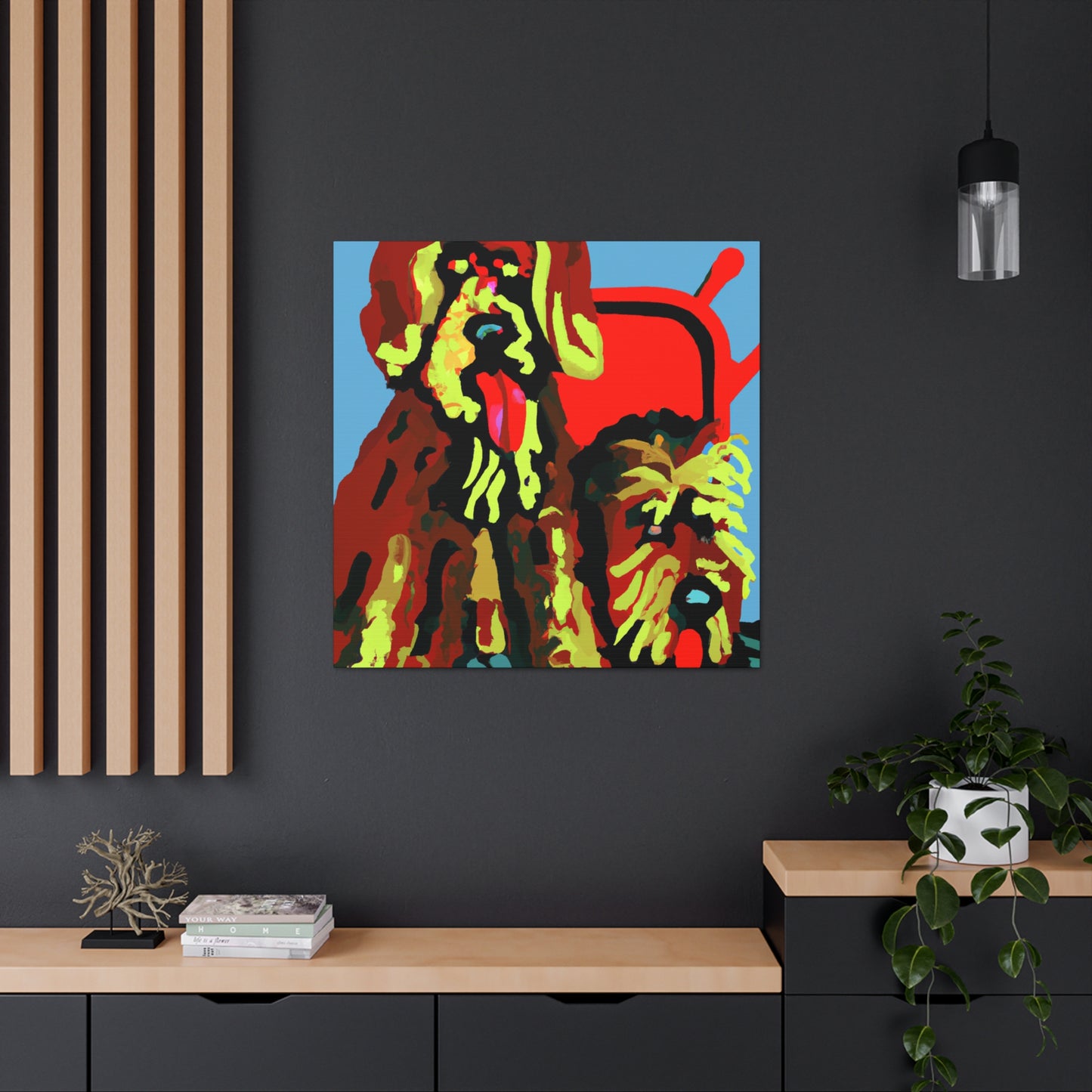 "Irish Setter Triptych" - Canvas