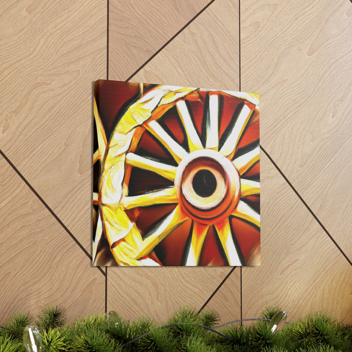 "Wheels of Folklore" - Canvas