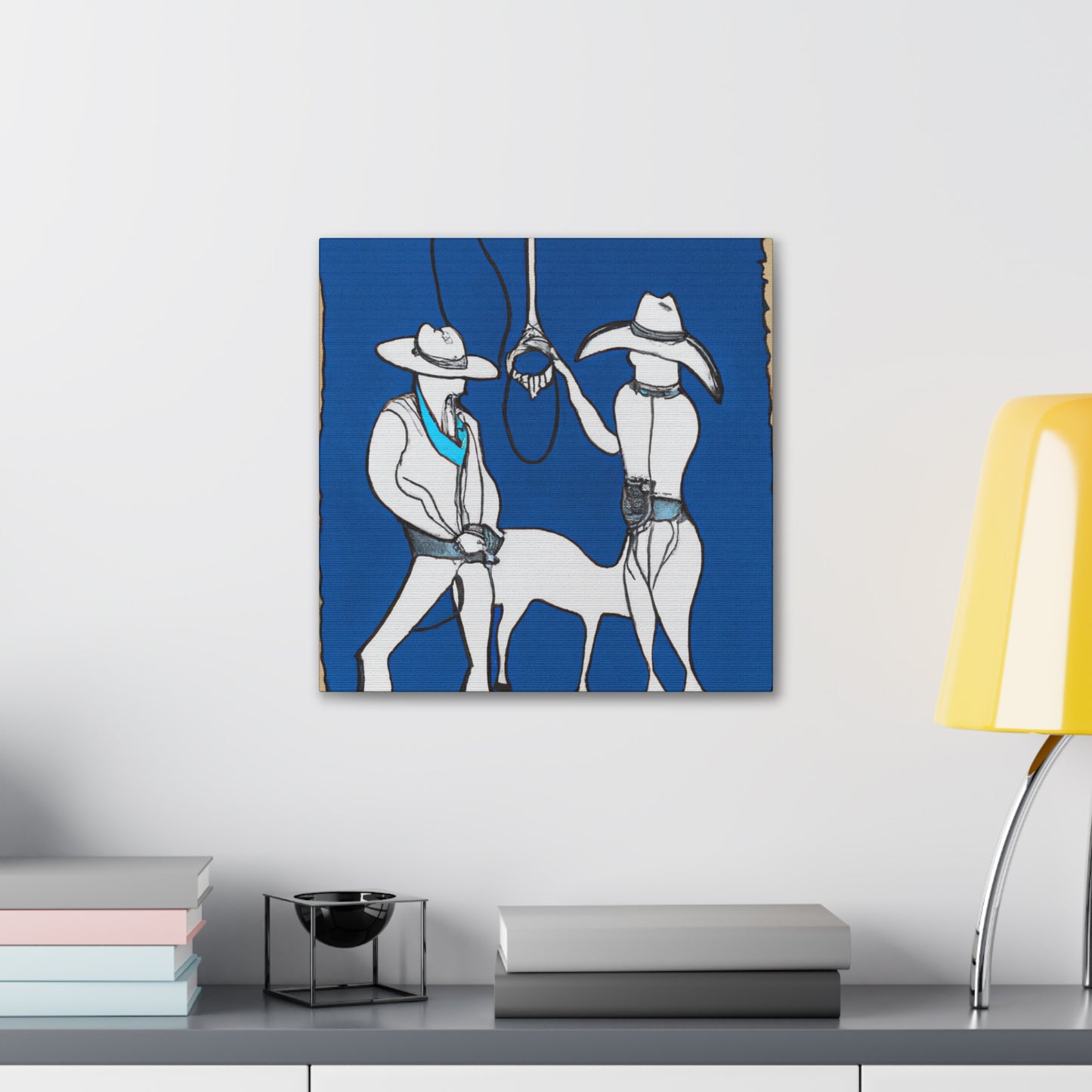 Lassoing Wild Freedom - Canvas