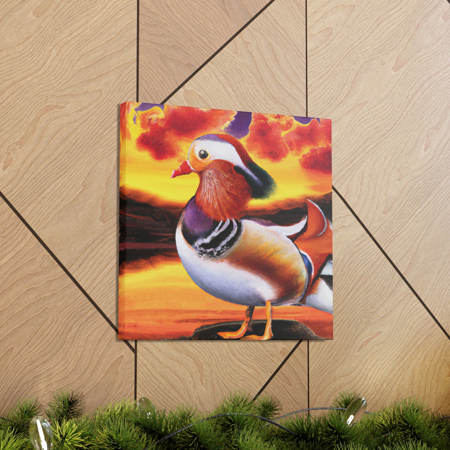 Mandarin Duck Surreality - Canvas