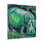 Hippopotamus in Rococo - Canvas