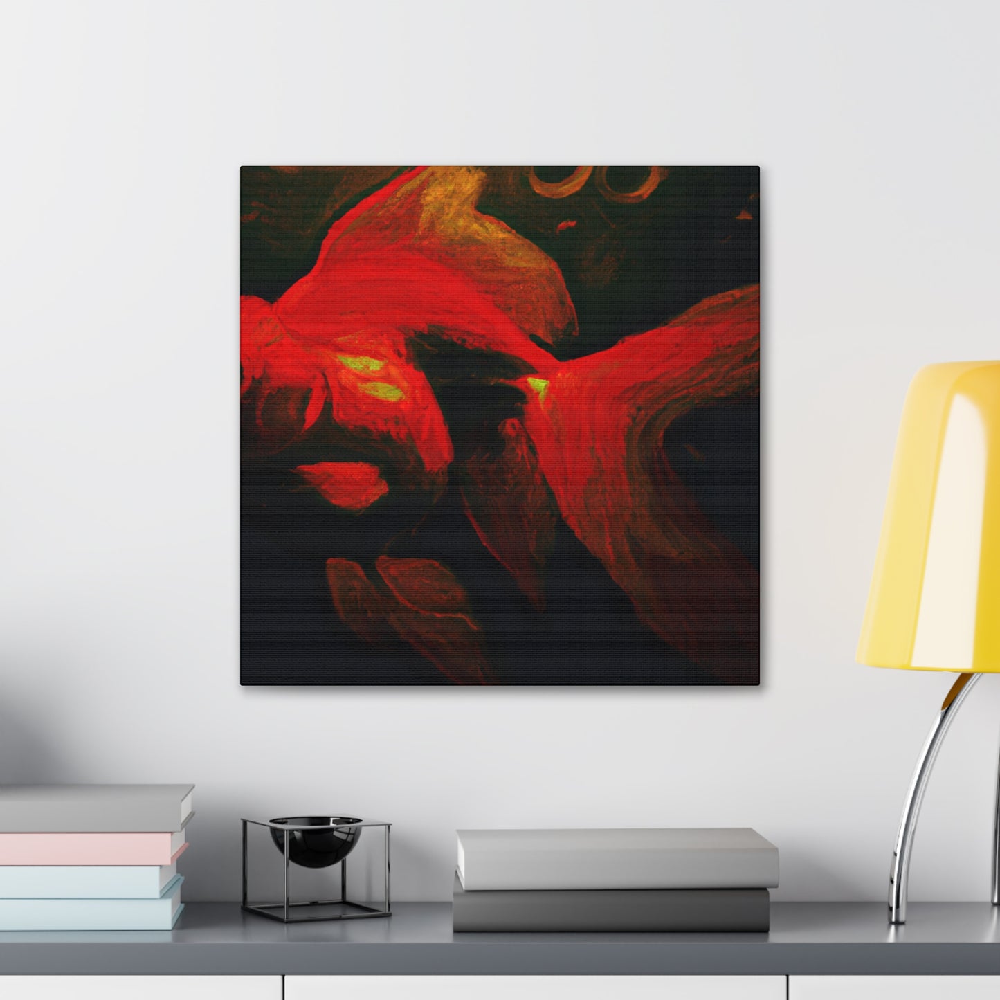 Golden Glistening Goldfish - Canvas