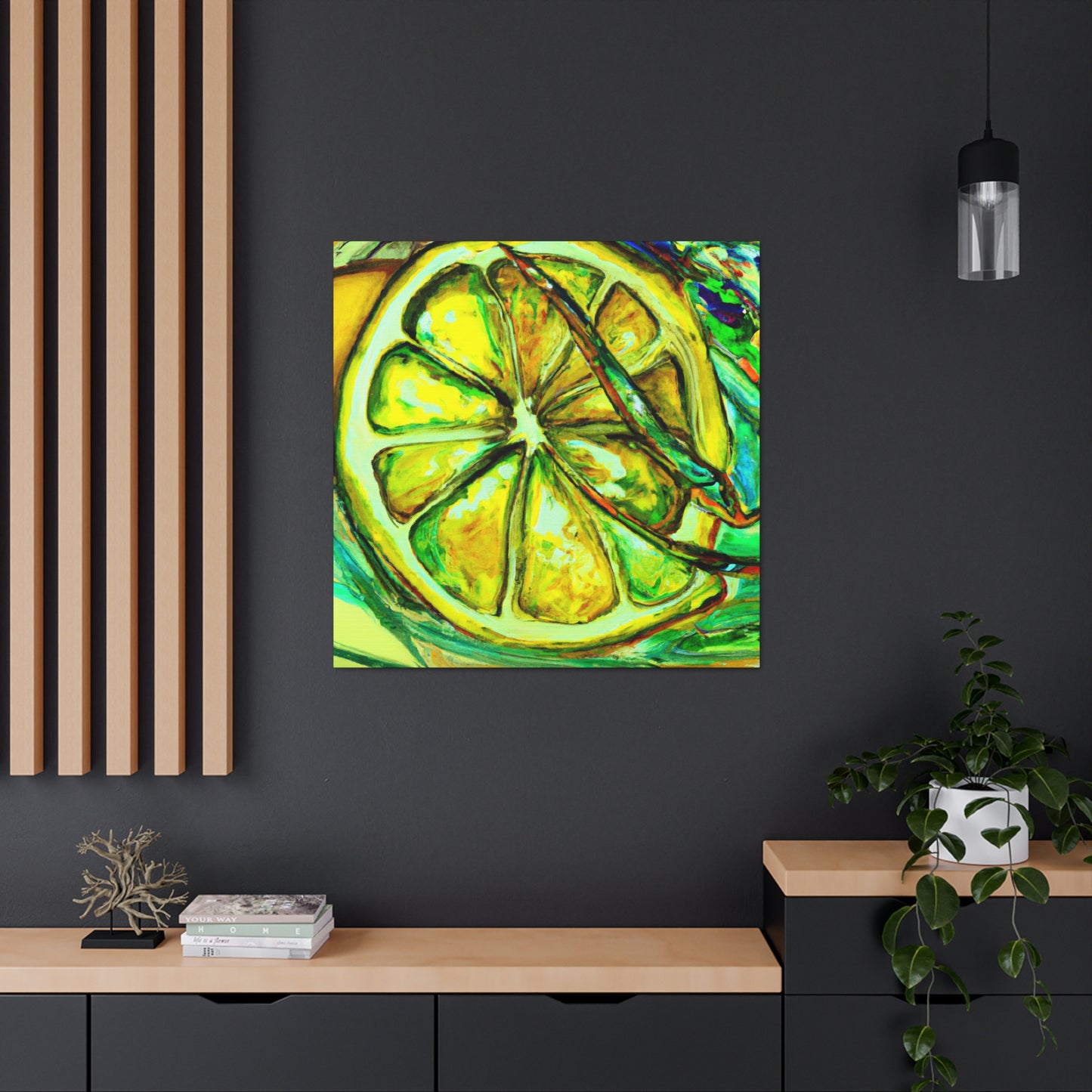 Lemon Impressionism Glows - Canvas