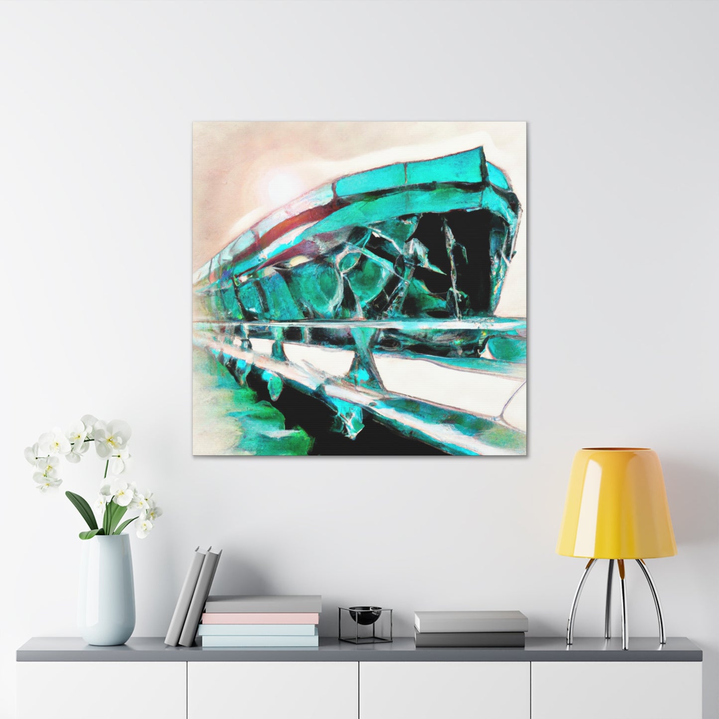 "Pontoon Journey Home" - Canvas