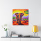 "Elephant in the City" - Canvas