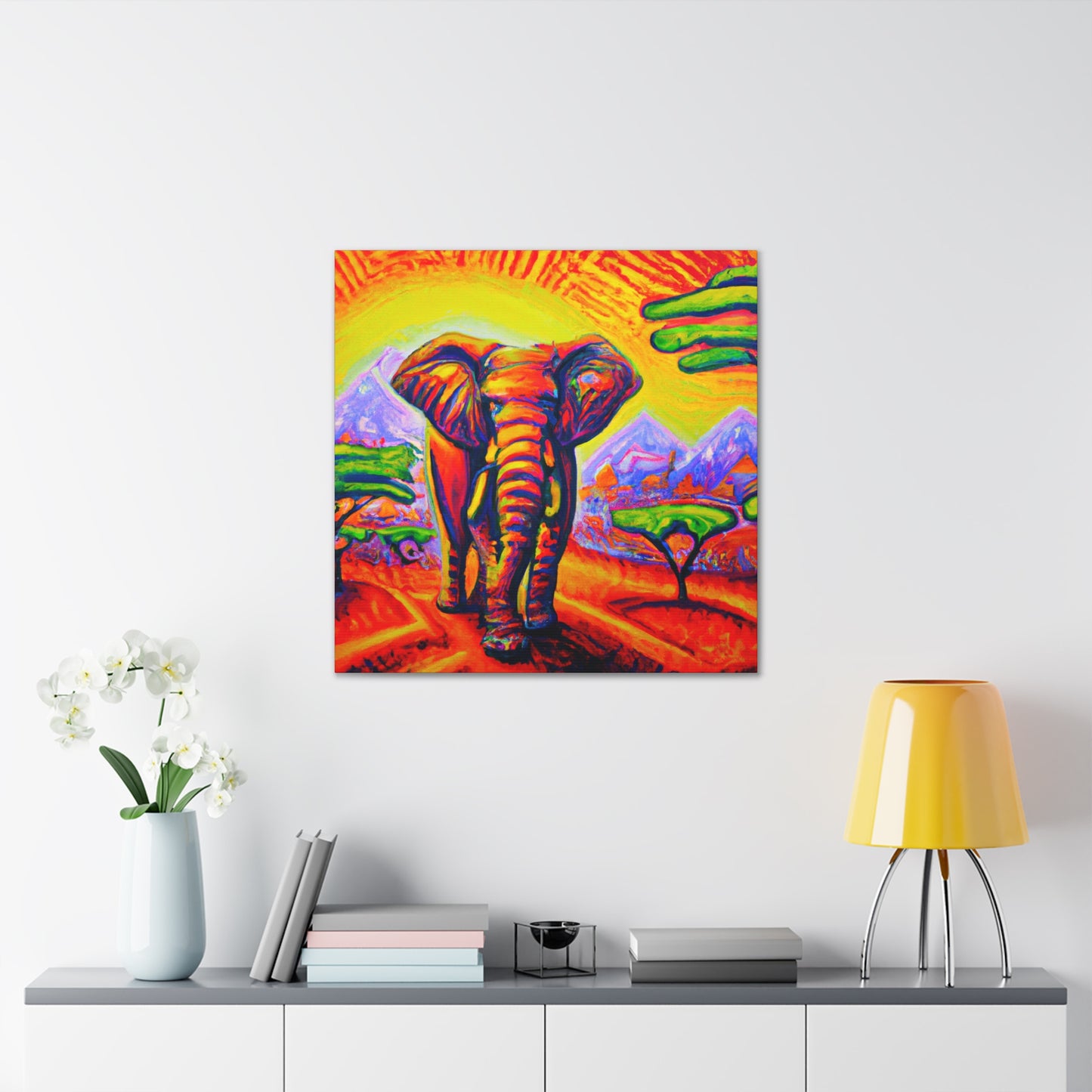 "Elephant in the City" - Canvas