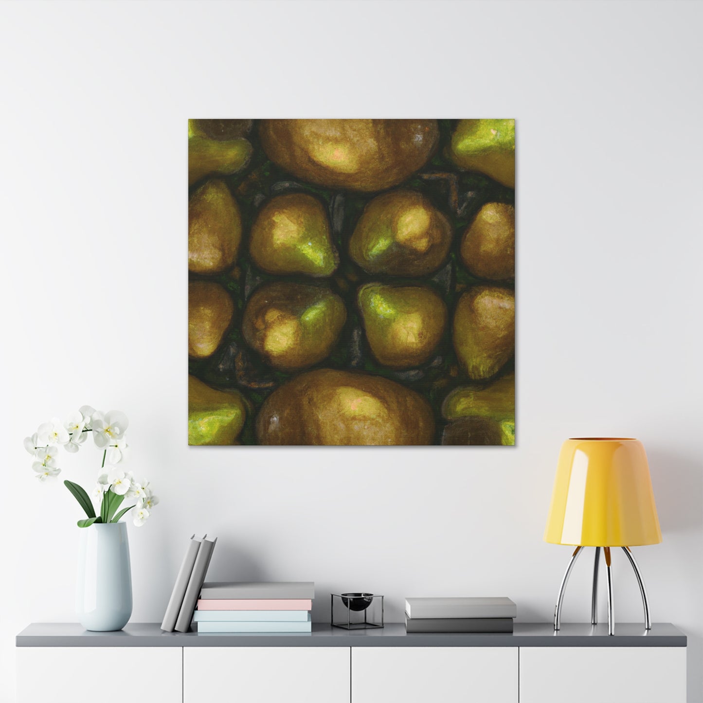 "Pear in Soft Sunrise" - Canvas