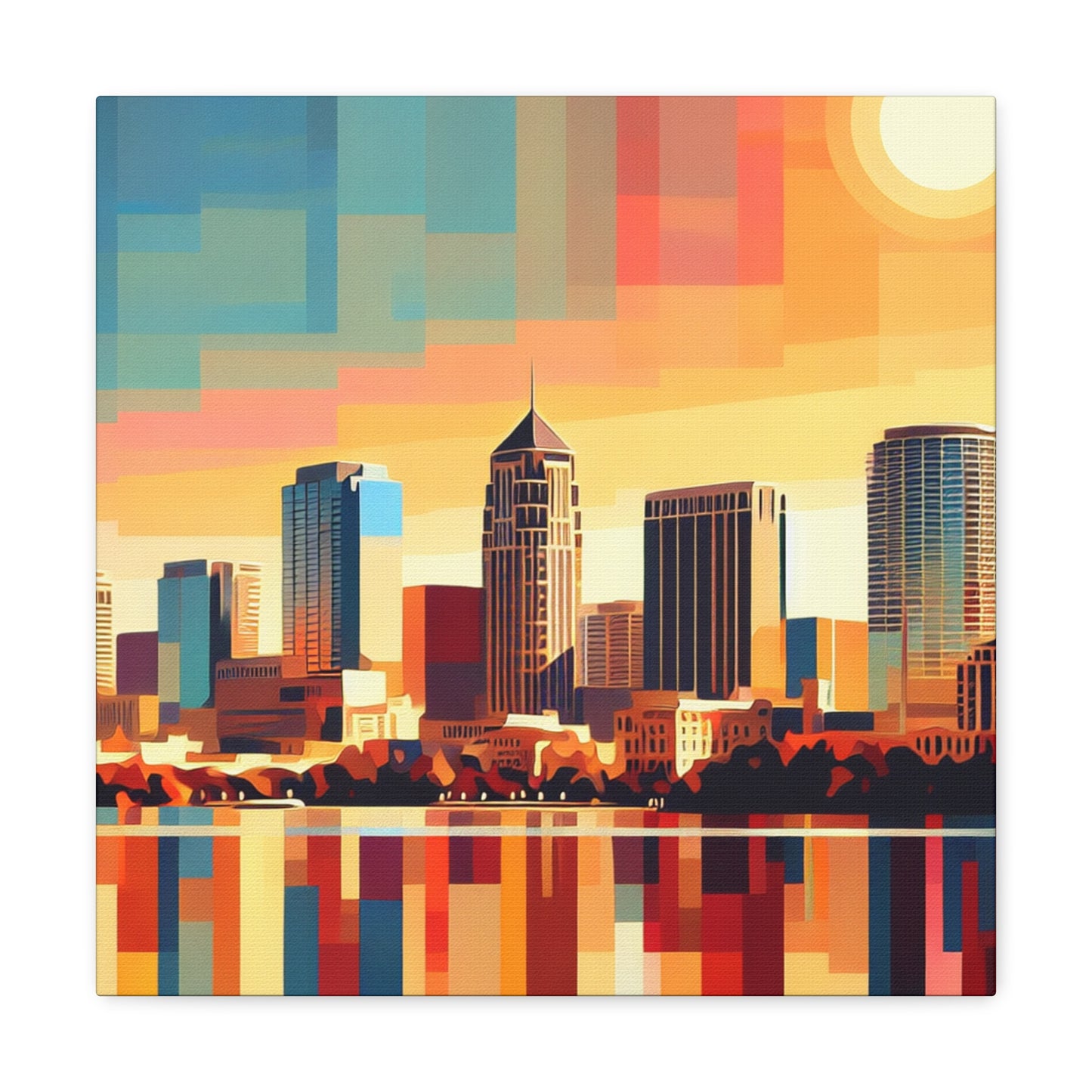 "Serene Orlando Reflections" - Canvas