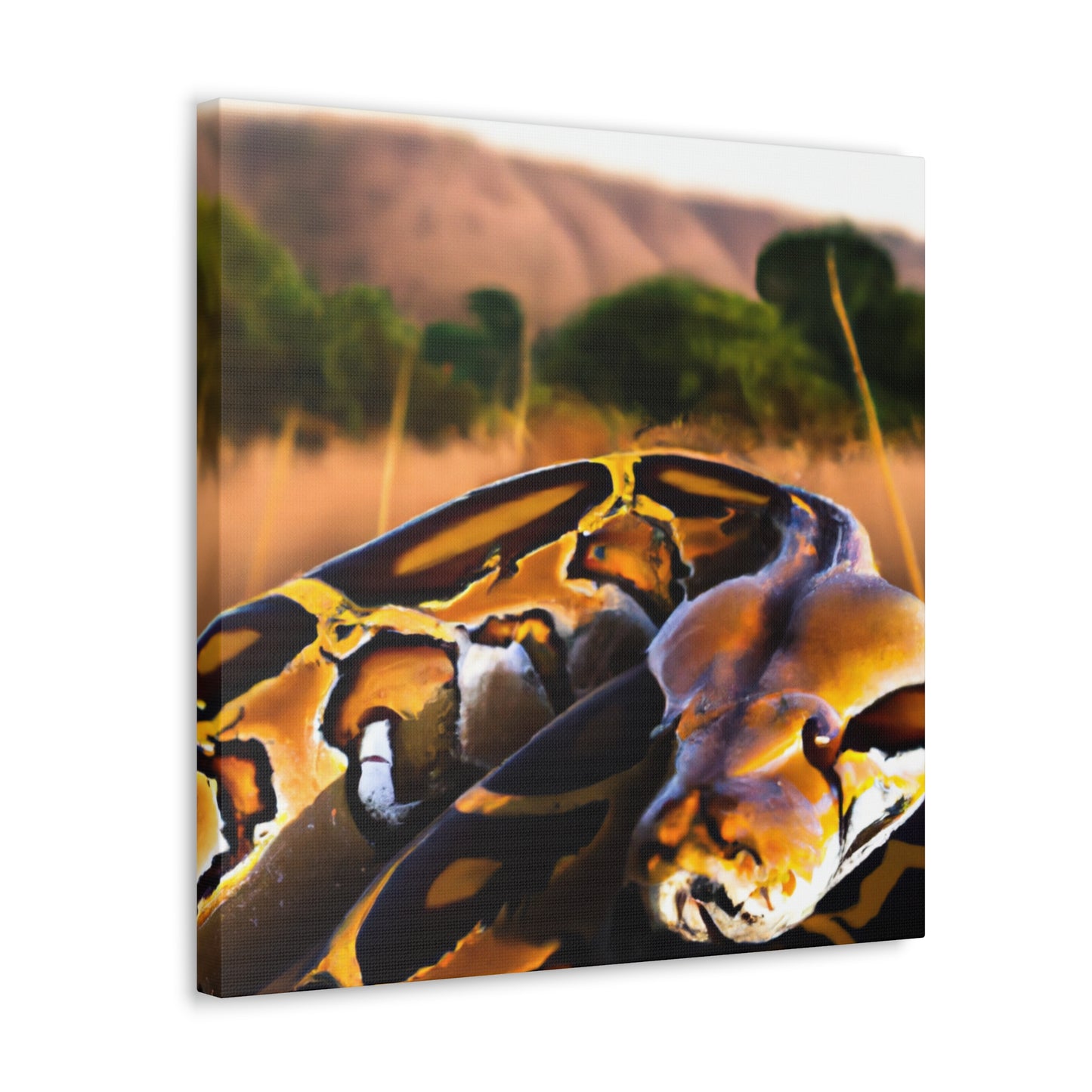 Python's Hyperrealistic Dream - Canvas